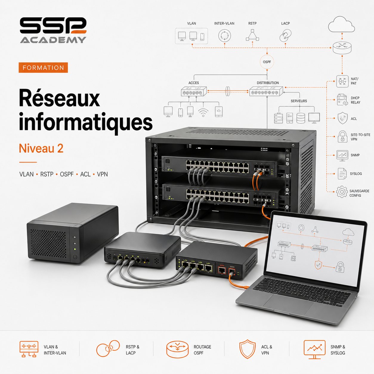 Réseaux informatiques Niveau 2 - Maitrise Infrastructure d'entreprise